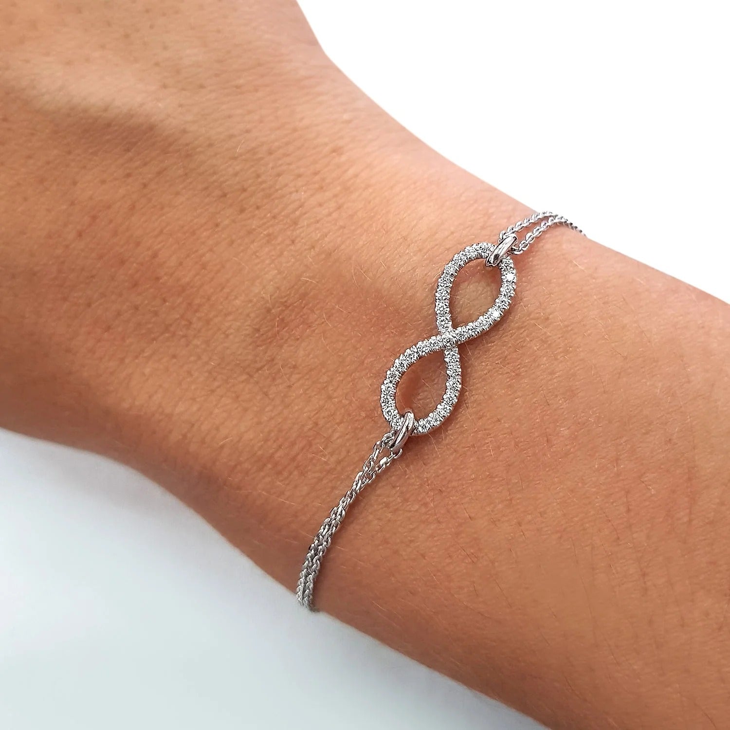 0.25 TCW Round Lab Grown Diamond Tennis Bracelet