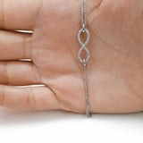 0.25 TCW Round Lab Grown Diamond Chained Bracelet
