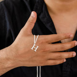 Initial Pendant Chained Necklace For Men
