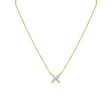 0.37 TCW Marquise Cut Flower Moissanite Necklace