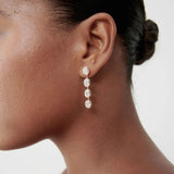 5.5 TCW Oval Lab Grown Diamond Drop Earrings