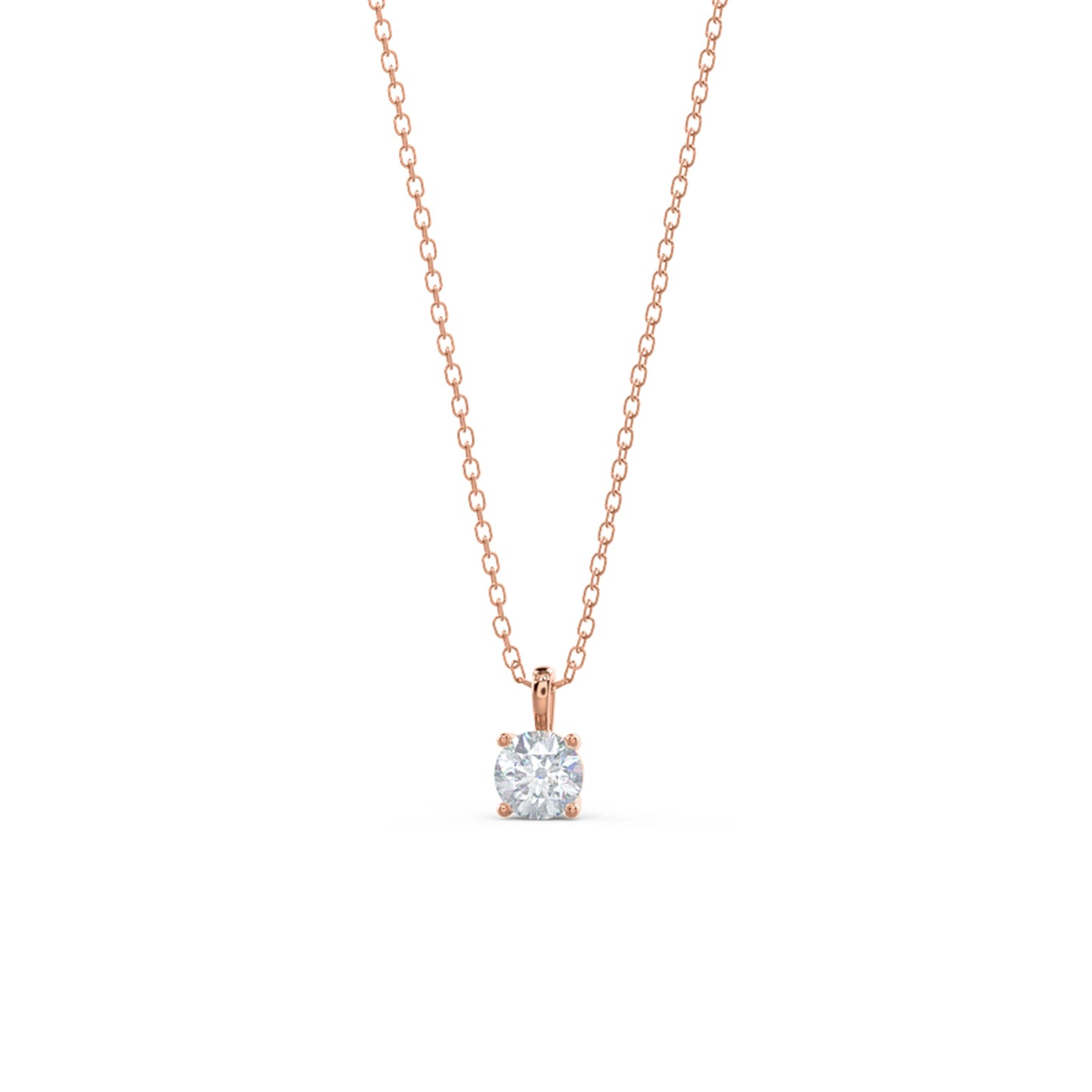 
                  
                    0.35 CT Classic Round Cut Moissanite Necklace With Solitaire Style
                  
                