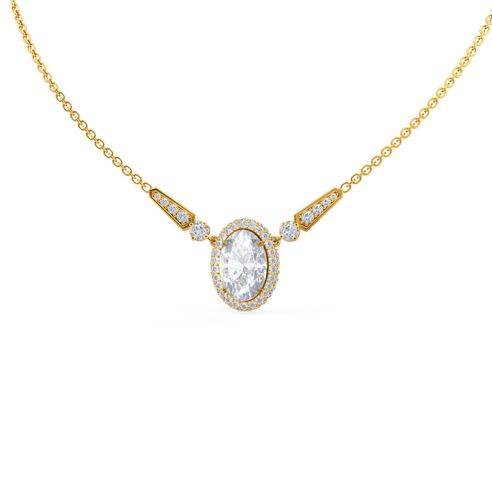 
                  
                    0.70 CT Oval Cut Moissanite Necklace With Unique Style
                  
                