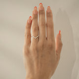 0.25 TCW Round,Tapered Baguette and Princess Curved Lab Grown Diamond Wedding Band