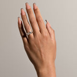 2.6 TCW Pear and Princess Toi Et Moi Lab Grown Diamond Engagement Ring