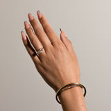 2.3 TCW Oval and Asscher Toi Et Moi Lab Grown Diamond Engagement Ring