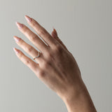 0.1 TCW Round Curved Lab Grown Diamond Wedding Band