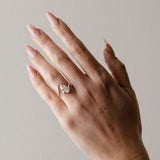 2 CT Marquise Swirl Lab Grown Diamond Engagement Ring