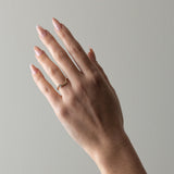 0.01 TCW Round Curved Lab Grown Diamond Wedding Band