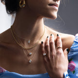 0.75 CT Oval Bezel Solitaire Lab Grown Diamond Necklace
