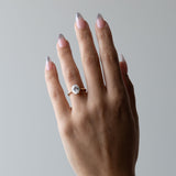 2.4 CT Antique Oval Cut Solitaire Lab Grown Diamond Engagement Ring