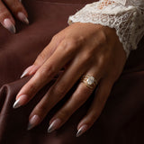 2.4 CT Antique Oval Cut Solitaire Lab Grown Diamond Engagement Ring