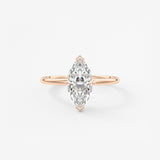 Marquise Solitaire Lab Grown Diamond Engagement Ring