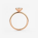 Marquise Solitaire Lab Grown Diamond Engagement Ring