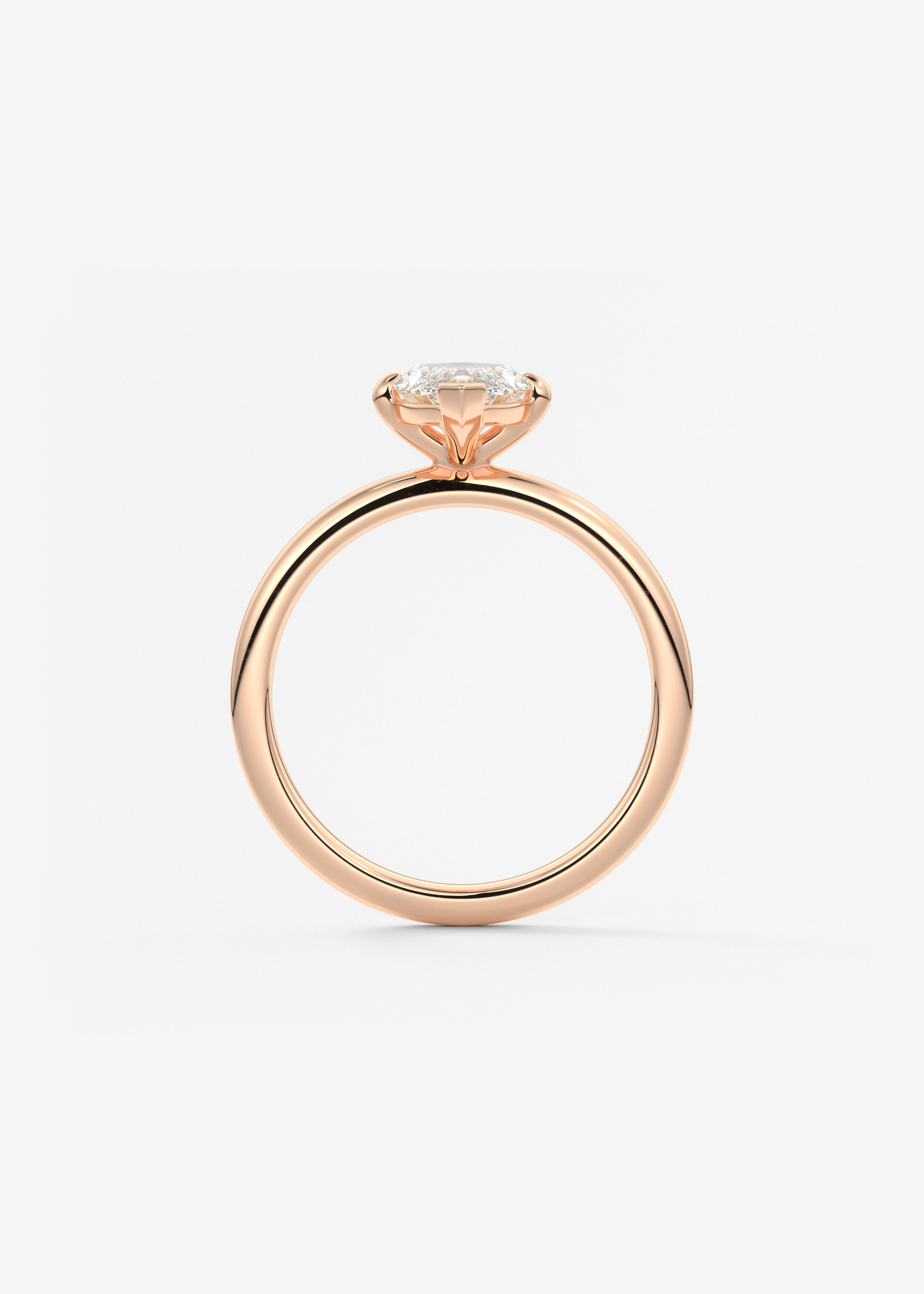 Marquise Solitaire Lab Grown Diamond Engagement Ring