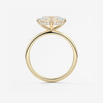 Oval East West Solitaire Lab Grown Diamond Engagement Ring