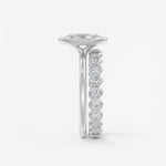 Oval Bezel Lab Grown Diamond Engagement Ring