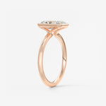 Radiant Bezel Lab Grown Diamond Engagement Ring
