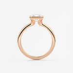 Radiant Bezel Lab Grown Diamond Engagement Ring