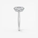 Radiant Bezel Lab Grown Diamond Engagement Ring