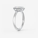 Radiant Bezel Lab Grown Diamond Engagement Ring