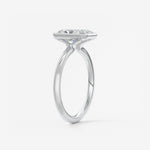 Radiant Bezel Lab Grown Diamond Engagement Ring
