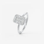 Radiant Bezel Lab Grown Diamond Engagement Ring
