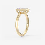 Radiant Bezel Lab Grown Diamond Engagement Ring