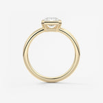 Radiant Bezel Lab Grown Diamond Engagement Ring