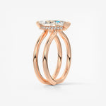 Marquise Cathedral Lab Grown Diamond Engagement Ring