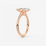 Marquise Cathedral Lab Grown Diamond Engagement Ring