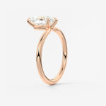 Pear Solitaire Lab Grown Diamond Engagement Ring