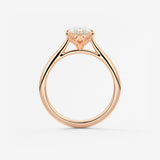 Marquise Cathedral Lab Grown Diamond Engagement Ring