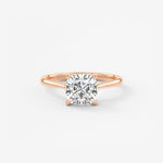 Cushion Cathedral Lab Grown Diamond Engagement Ring