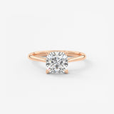 Cushion Cathedral Lab Grown Diamond Engagement Ring