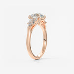 Round Cluster Lab Grown Diamond Engagement Ring