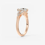 Princess Cluster Lab Grown Diamond Engagement Ring