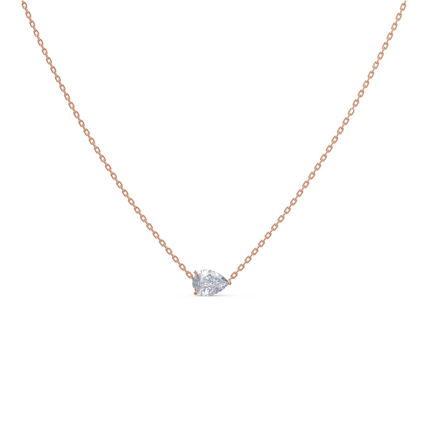 
                  
                    0.5 CT Floating Pear Cut Moissanite Necklace With Solitaire Style
                  
                