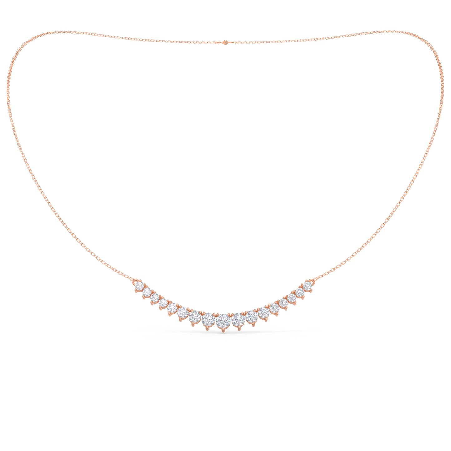 
                  
                    1.0 TCW Round Cut Moissanite Necklace With Mini Choker Style
                  
                