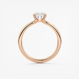 Pear Solitaire Lab Grown Diamond Engagement Ring