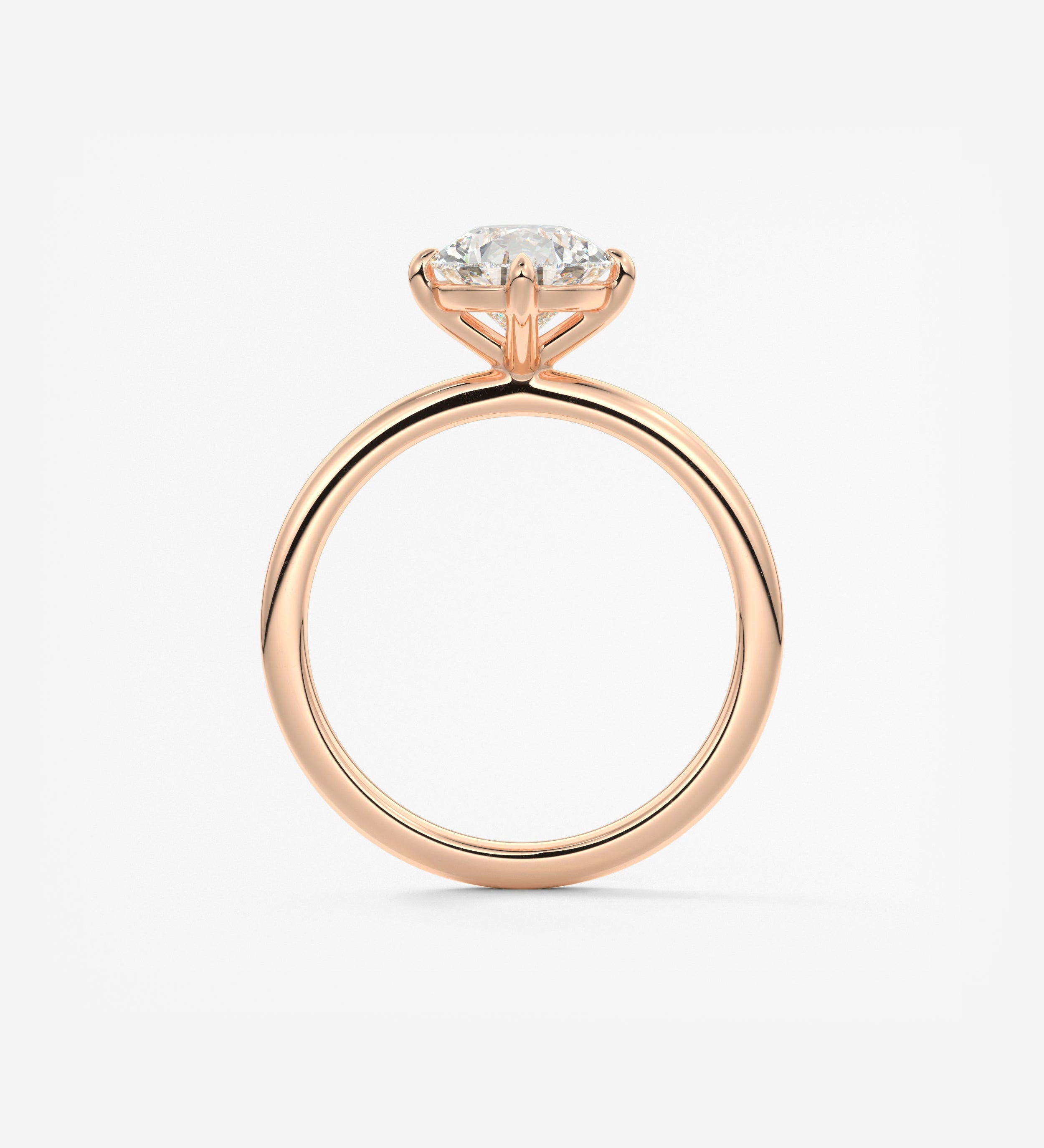 Pear Solitaire Lab Grown Diamond Engagement Ring