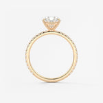 Oval Pave Lab Grown Diamond Engagement Ring