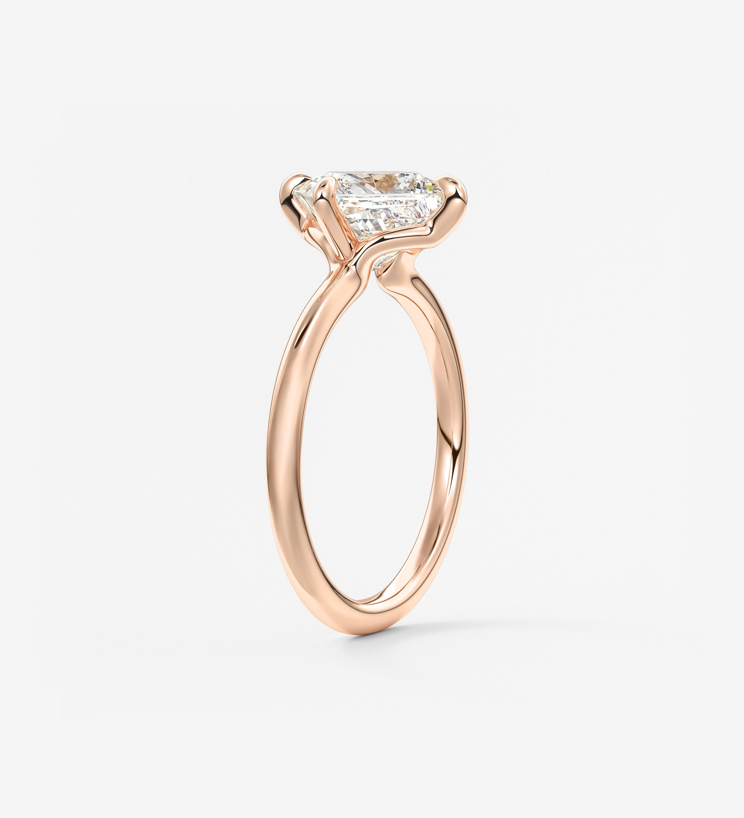 Princess East West Lab Grown Diamond Engagement Ring