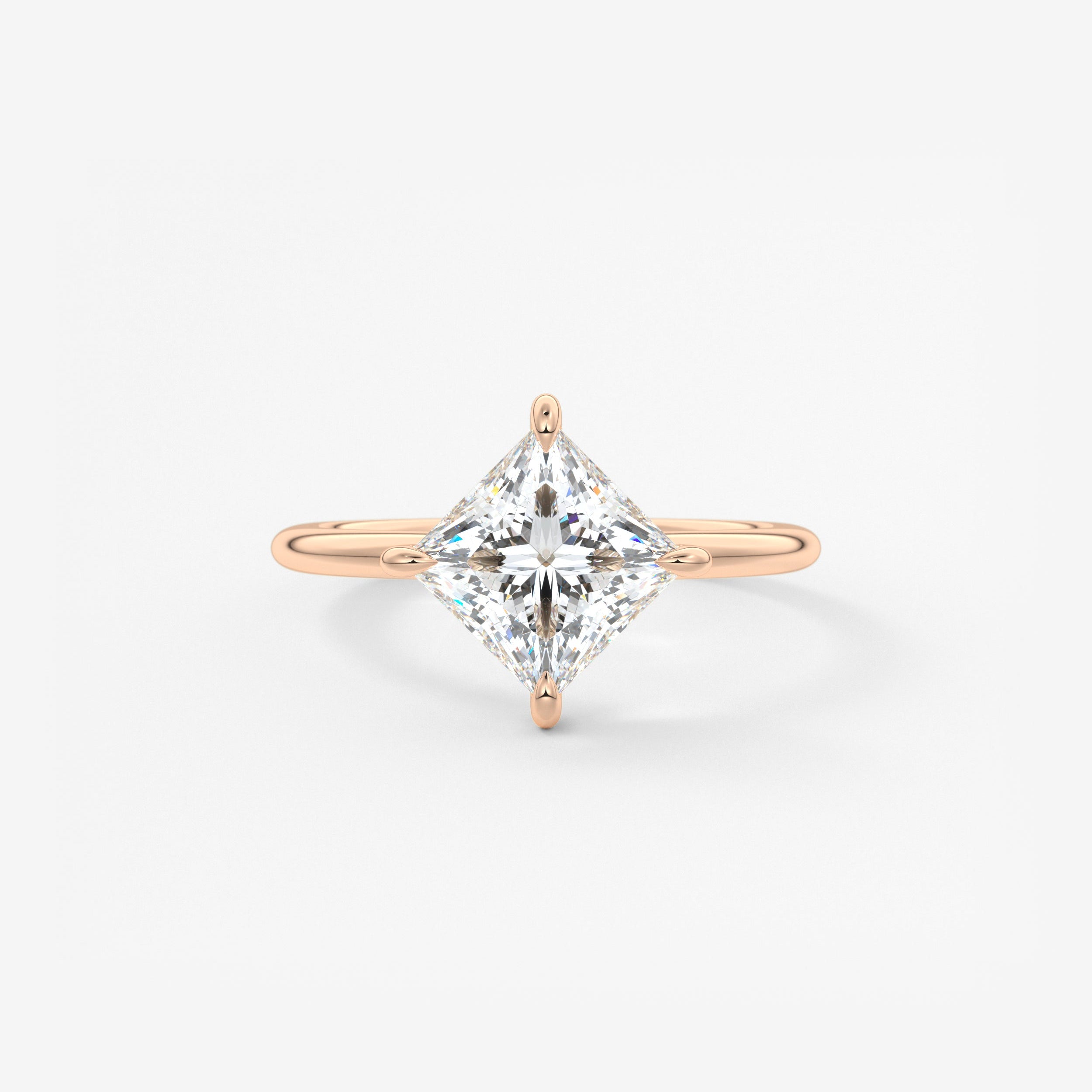 Princess East West Lab Grown Diamond Engagement Ring