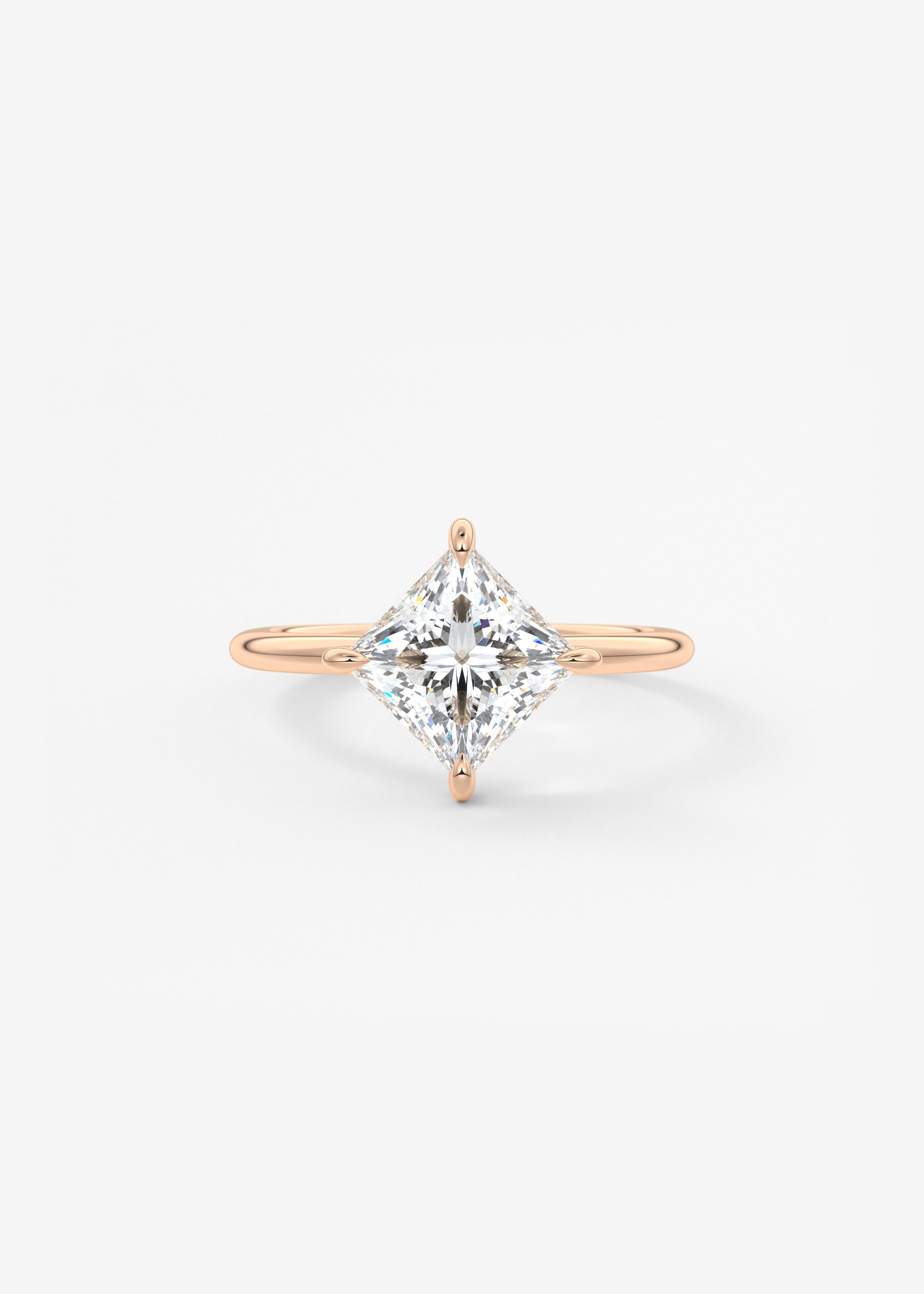 Princess East West Lab Grown Diamond Engagement Ring