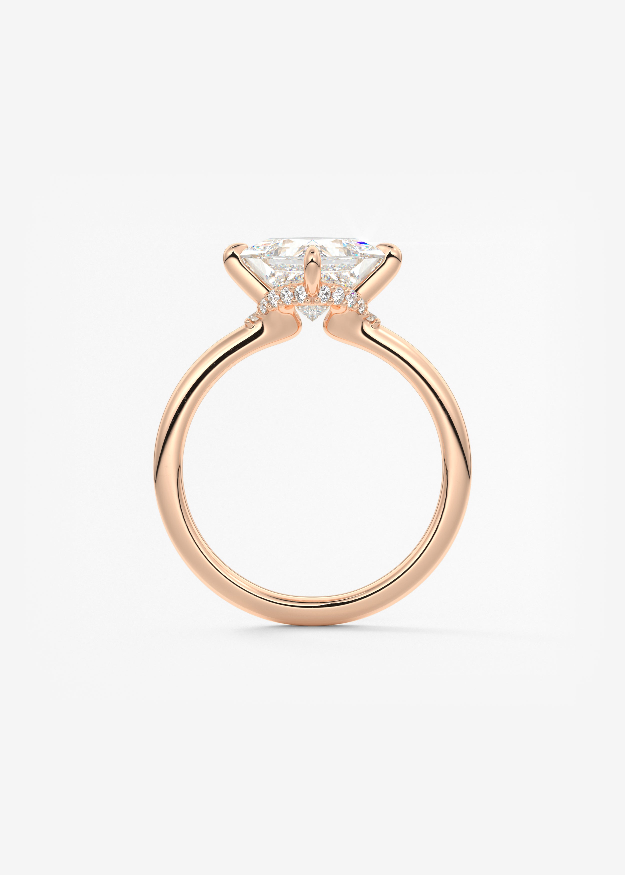 Princess East West Lab Grown Diamond Engagement Ring