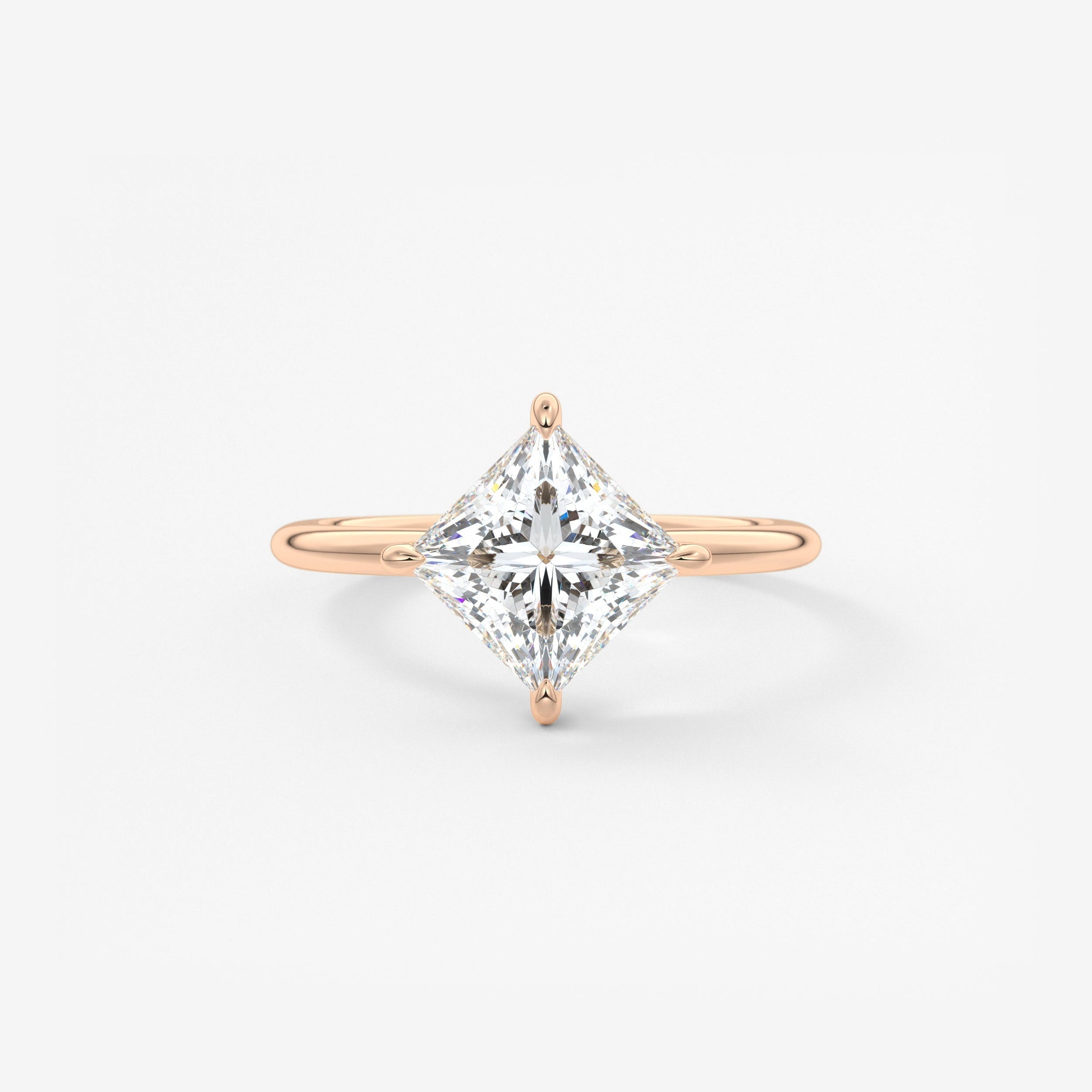Princess East West Lab Grown Diamond Engagement Ring