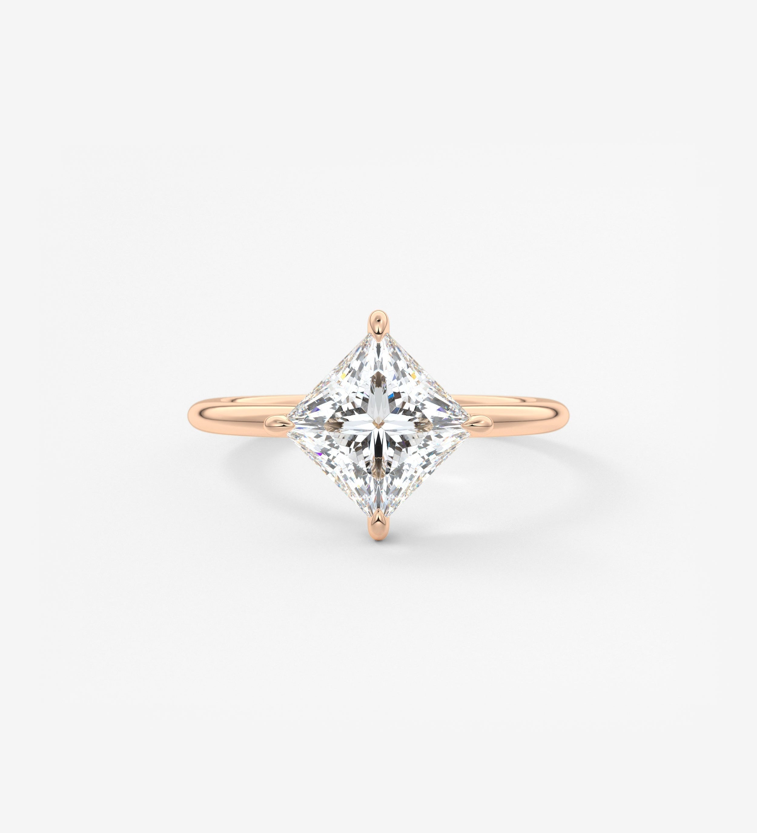 Princess East West Lab Grown Diamond Engagement Ring