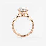 Princess Cathedral Lab Grown Diamond Engagement Ring