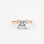 Princess Cathedral Lab Grown Diamond Engagement Ring